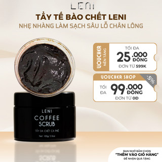  Tẩy Tế Bào Chết Tinh Chất Cà Phê Sữa Dừa LENI Dưỡng Ẩm Làm Sáng Dịu Nhẹ Làn Da 