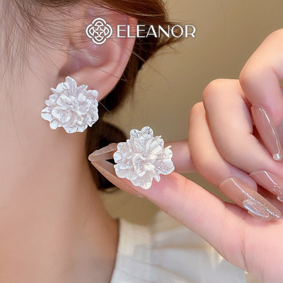 Bông tai nữ chuôi bạc 925 Eleanor Accessories thiết kế hình hoa phụ kiện trang sức khuyên tai 9569