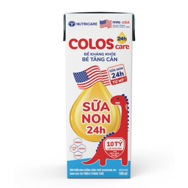 Thùng sữa Pha Sẵn Nutricare Coloscare 180ml/110ml