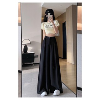  Quần suông nữ dáng dài ống rộng - Quần suông giả váy phong cách hàn quốc 