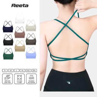 Bra Thể Thao Nữ Dây Đan Chéo Reeta Có Mút Ngực Sẵn,Tập Gym Yoga Chất Vải Thoáng Khí Co Dãn Nhiều Màu Reeta - A3026