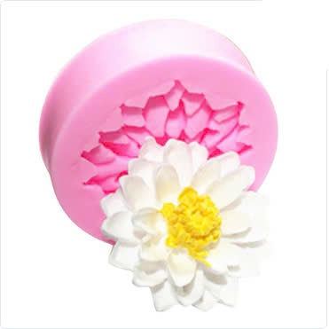 Khuôn silicon 4d hoa cúc nhỏ 5.5cm