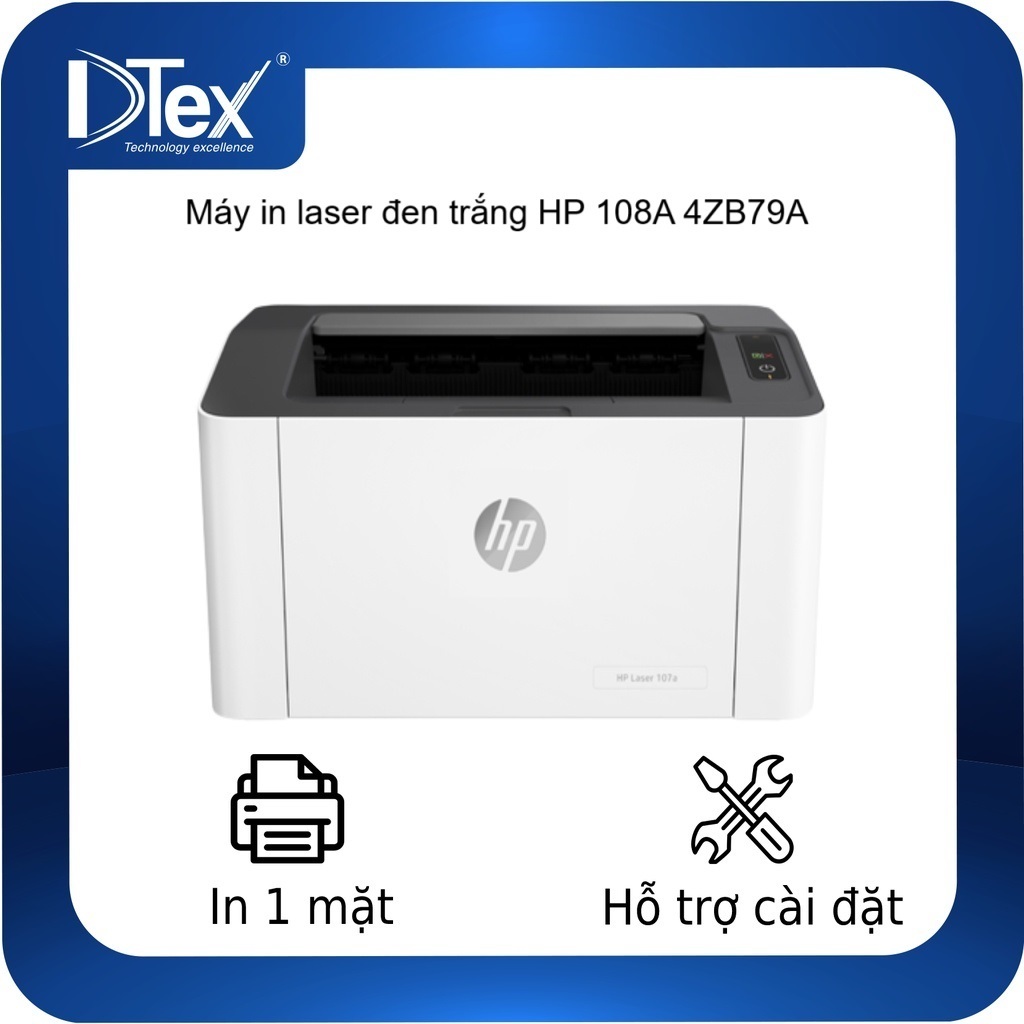 Máy in laser đen trắng HP 108A (4ZB79A)  - Hàng Chính Hãng