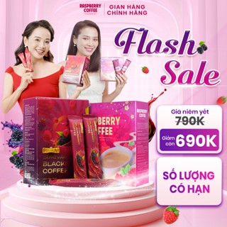 Cà Phê Giảm Cân Mâm Xôi Đen Và Đỏ - Raspberry Coffee Chính Hãng - Cafe Giảm Cân Hiệu Quả An Toàn