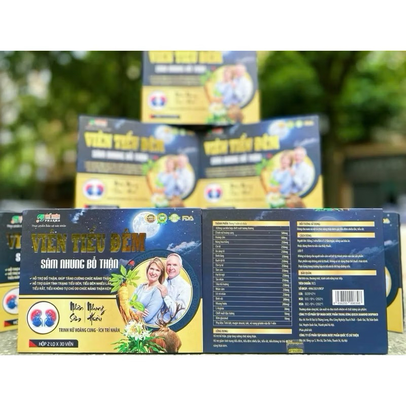 [Set 2 Lọ] Viên Tiểu Đêm SÂM NHUNG BỔ THẬN - Bổ Thận Nam Nữ, Tăng Cường Sinh Lý Nam Nữ