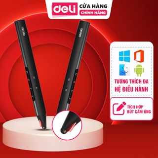 Bút Trình Chiếu MA111 Deli Bút Thuyết Trình Tích Hợp Đầu Cảm Ứng Laser Đỏ Kết Nối USB Hỗ Trợ Dạy Học