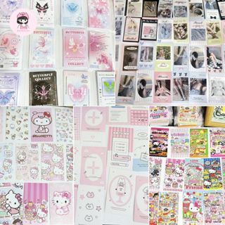 (đọc kỹ mô tả) Set 100 sticker (5 mẫu) CHẤT LIỆU GIẤY niêm phong tem dán nhiều mẫu ngẫu nhiên dễ thương Midi Corner