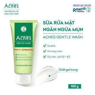 Sữa rửa mặt ngăn ngừa mụn dạng gel Acnes Gentle Wash 100g