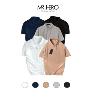 Áo thun polo nam M.RO PL11 cotton thoáng mát, thấm hút, không nhăn form regular, polo trơn Mrherovn