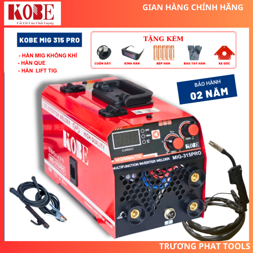 Máy Hàn Mig KOBE 315 Pro 3 Chức Năng Chuyên Sử Dụng Gia Đình Và Thợ