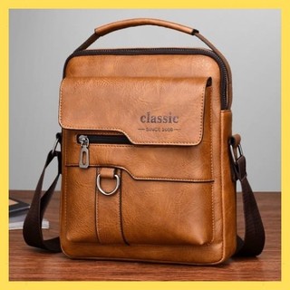  Túi đeo chéo nam da pu thời trang tiện lợi CLLASSIIC có quai xách - Bag 