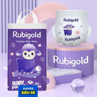    COMBO 50 -100 miếng Tã Bỉm quần RUBY GOLD size M,L,XL,XXL,XXXL,4XL miếng cao cấp thấm tốt mỏng nhẹ  | Shop Bé Ngoan 