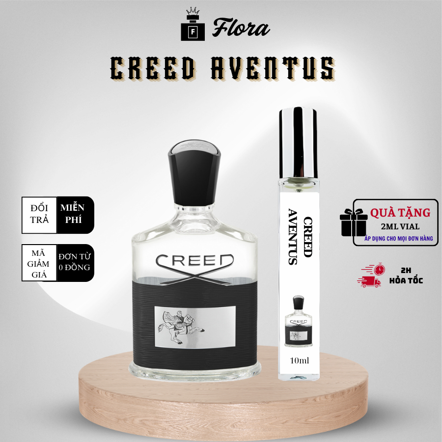 Nước hoa nam CREED AVENTUS với hương thơm Quyền lực, Nam tính, Hấp dẫn - Flora Perfume