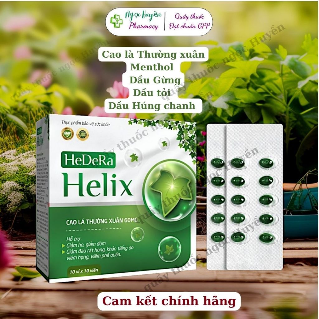 HEDERA HELIX PREMIUM GIẢM HO, GIẢM ĐỜM,GIẢM ĐAU RÁT HỌNG, KHẢN TIẾNG, VIÊM PHẾ QUẢN, VIÊM HỌNG HỘP 1