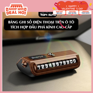 Bảng số điện thoại trên ô tô loại Simple 2 in 1 dãy số lăn tích hợp búa phá kính cứu hộ cao cấp
