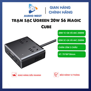 Trạm Sạc UGREEN S6 Magic Cube Chính Hãng 2500W 9in1 - Bảo Hành 12 Tháng