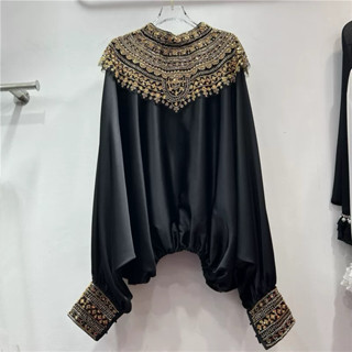   order quảng châu  áo lụa đá cánh dơi phong cách Pháp chuẩn hình 100%,qccc 