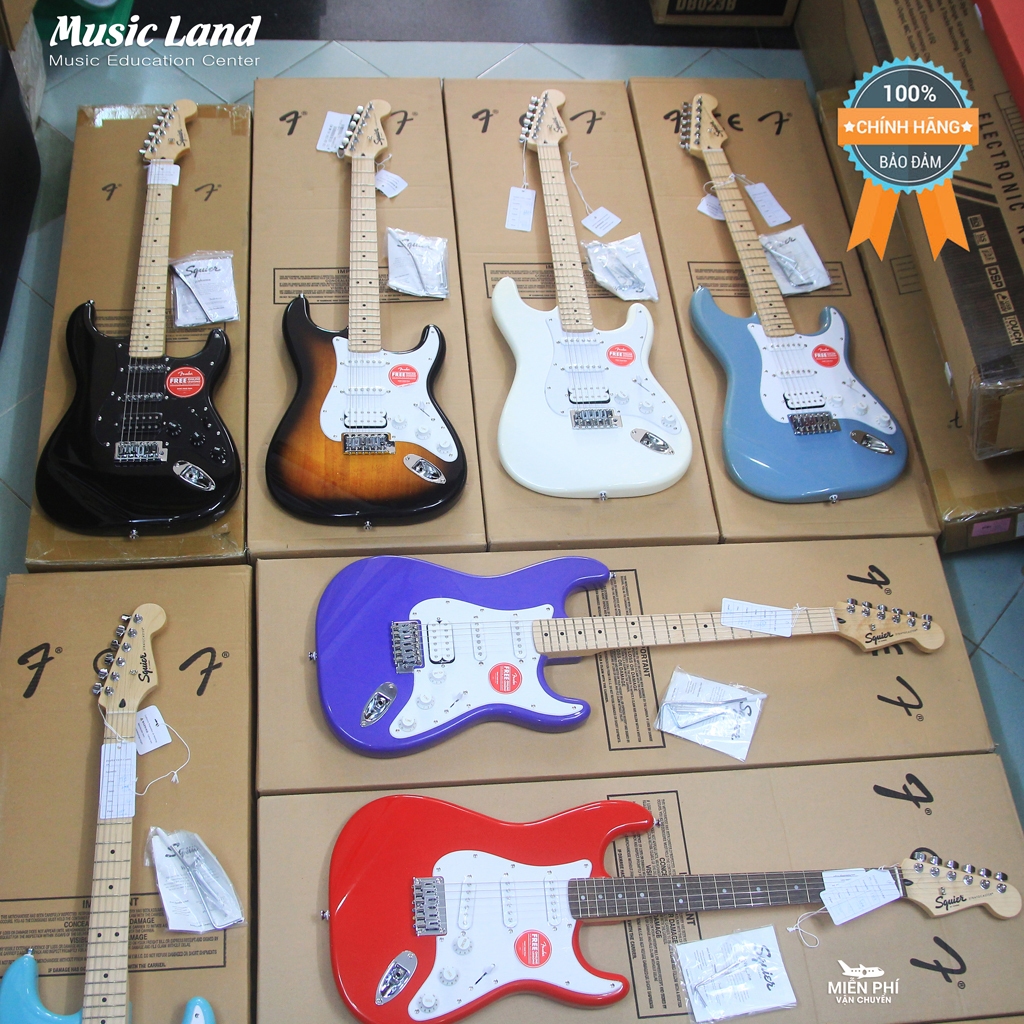 Đàn Guitar Điện Fender Sonic Squier Bullet Stratocaster Chính Hãng