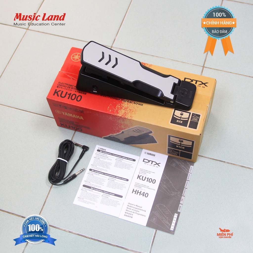 Pedal Kick Bass Trống Điện Tử Yamaha KU100 – Chính Hãng