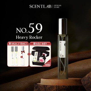 Nước hoa nam SCENTLAB No.59 Heavy Rocker Man tinh dầu thơm lâu, lưu hương 8h mini 10ml, mùi hương phong trần, nam tính