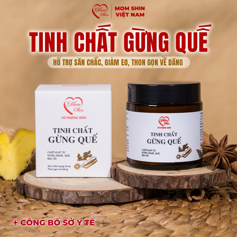 KEM TAN MỠ TINH CHẤT GỪNG QUẾ MOM SHIN | Vũ Phương Thảo Mom Shin | Shop Mẹ Thảo | Ở Cữ Mẹ Shin Min