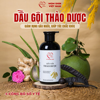 Dầu Gội Thảo Dược Bồ Kết MOM SHIN 500ml, Cải Thiện Rụng Tóc Sau Sinh, Tóc Mọc Nhanh