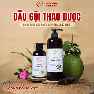 Dầu Gội Bồ Kết Thảo Mộc MOM SHIN 500ml, Giúp Cải Thiện Rụng Tóc Sau Sinh, Mọc Nhanh Dài Suôn Mượt