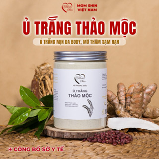 Bột ủ trắng thảo mộc Mom Shin, hộp 500g, hỗ trợ ủ trắng da body, giúp da body trắng sáng hồng hào