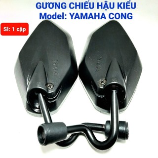 Gương Chiếu Hậu Xe Máy Bên Trái – Mẫu  Chân Cong – Tương Thích Wave, Sirius, Future...