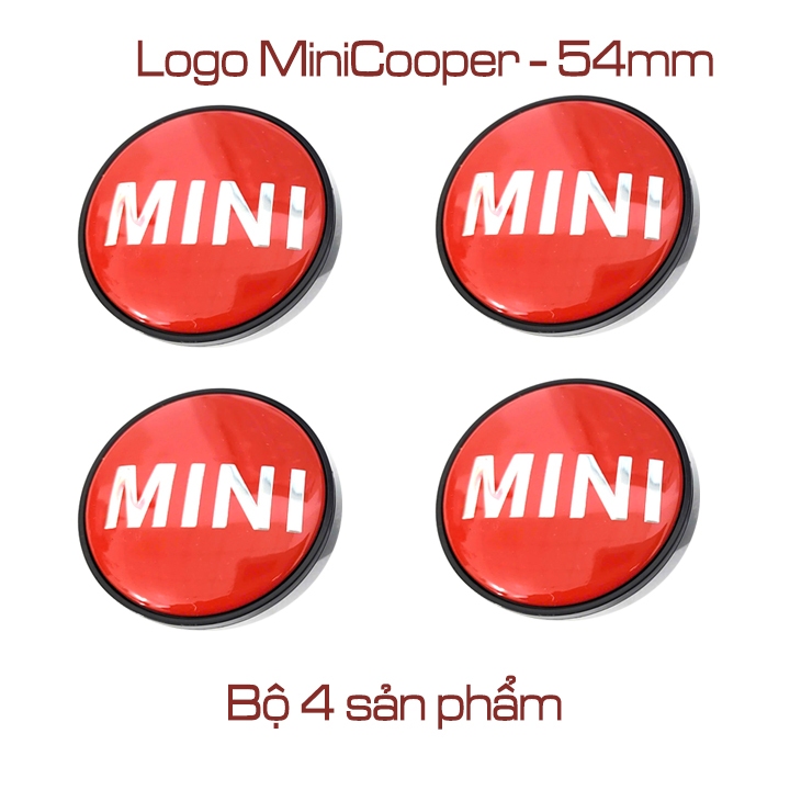 Logo Mini Cooper cho chụp mâm xe (chụp Lazâng) đường kính 54mm, phù hợp cho mọi dòng xe Mini Cooper