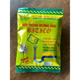 Siêu Tẩy Dầu Mỡ Đường Ống Thoát Nước Nhà Bếp, Nhà Tắm, Hố Ga BITICO (100G)