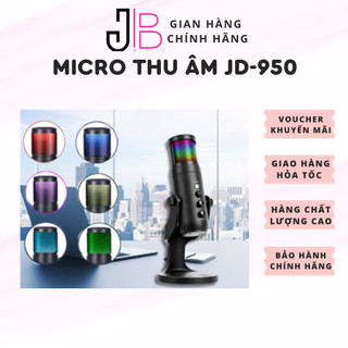  Micro Để Bàn JD-950 RGB USB Mic Thu Âm Chuyên Nghiệp Cho Podcasts,Stream,Karaoke Tương thích Nhiều Thiết Bị  JB STUDIO  