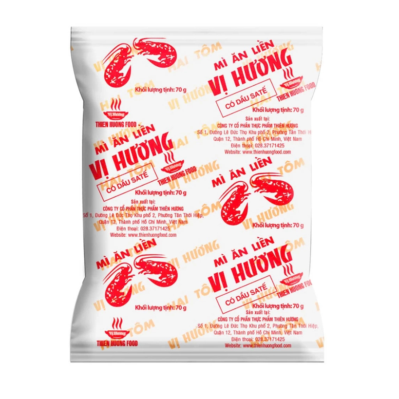 Thùng 30 gói Mì giấy Vị Hương 2 tôm Satế 70gram/gói   [TMNKR0005]