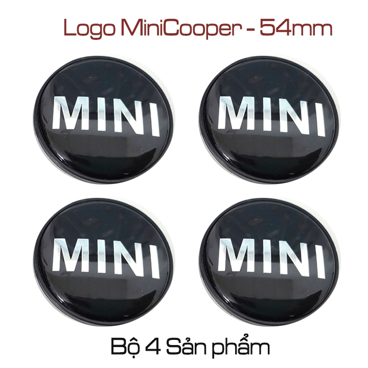 Ốp chụp lazang ô tô chuyên dùng cho dòng xe Mini Cooper, Logo Mini Cooper, Logo mâm xe Minicooper 54