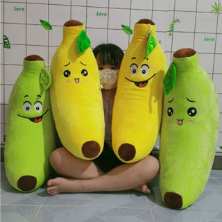 [TẶNG GẤU BÔNG TIGER] GỐI ÔM HÌNH CHUỐI  AN TOÀN CHO BÉ