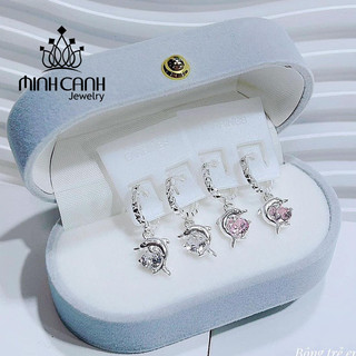 Bông Tai Bạc Cá Heo Cho Bé - Minh Canh Jewelry