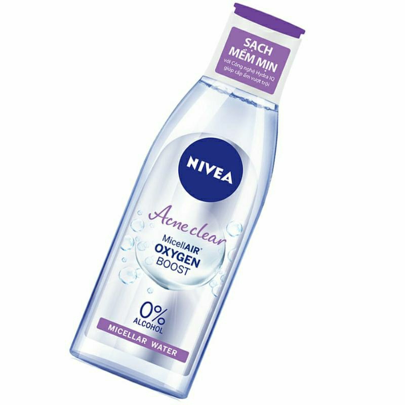 Tẩy trang sạch sâu ngăn ngừa mụn Nivea Micellar Water ( màu tím)