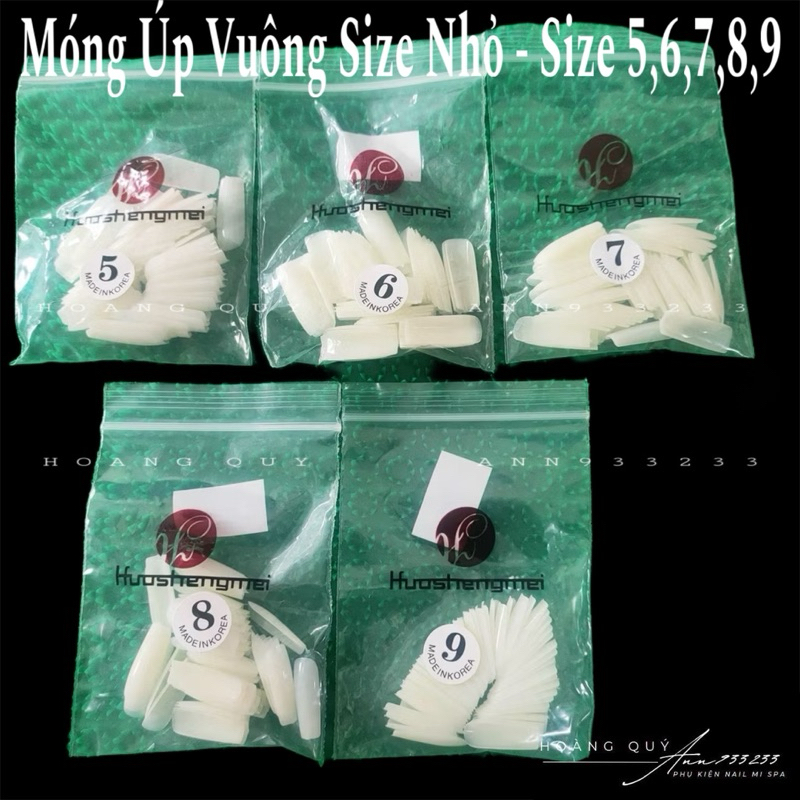 Móng úp lẻ số 5,6,7,8,9 , Móng úp size nhỏ , móng size bé _ Ann933233