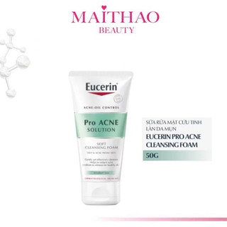 Sữa Rửa Mặt Cho Da Mụn Eucerin Pro ACNE Cleansing Foam 50g
