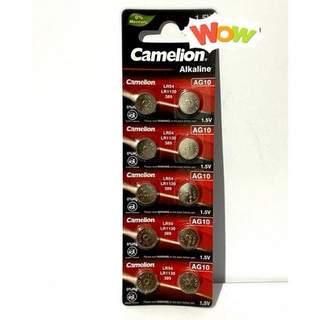 Pin cúc áo ag10 lr1130 camelion chính hãng 1 vỉ 10 viên