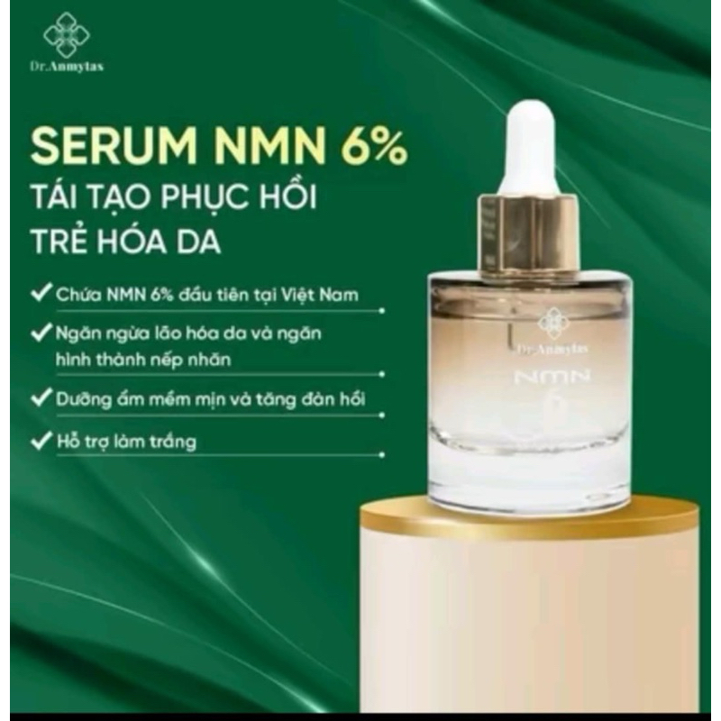 Serum NMN 6% Tái Tạo phục hồi trẻ hoá Da Dr Anmytas