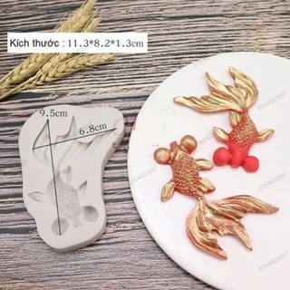 Khuôn silicon cá vàng mắt lồi