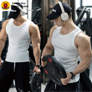 Áo ba lỗ nam ôm body nhiều màu vải tăm gân co giãn 4 chiều thấm hút mồ hôi dễ phối đồ