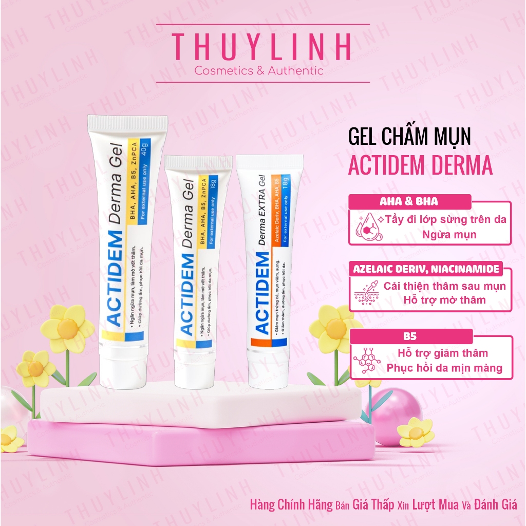 Gel giảm mụn Actidem Derma Gel / Extra Gel 18gr