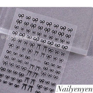 sticker nơ dán trang trí móng nhiều mẫu