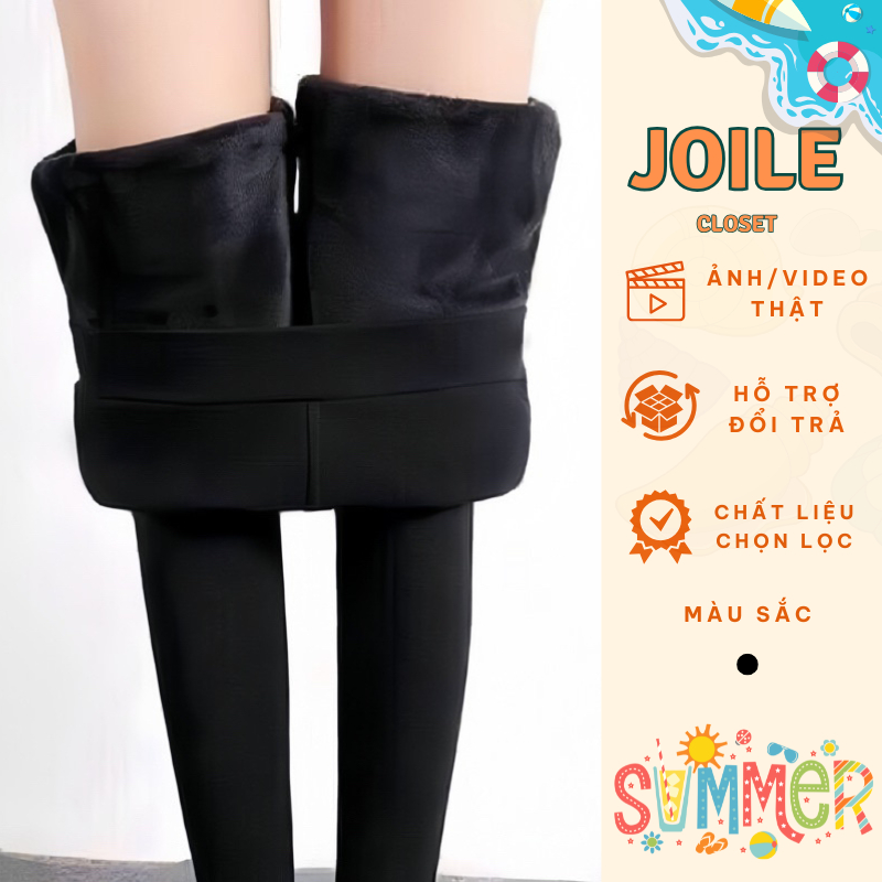  Quần Legging Lót Lông Nữ Quần Mùa Đông Mặc Siêu Ấm Tôn Dáng Trẻ Trung Joile_Closet 