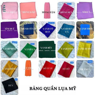 Áo Dài Trơn Lụa Mỹ Màu Xanh Cốm