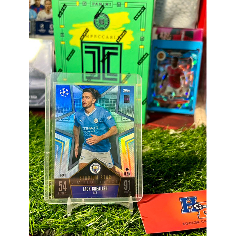 Thẻ bóng đá Jack Grealish Limited Edition Topps Match Attax UCL 2023/24