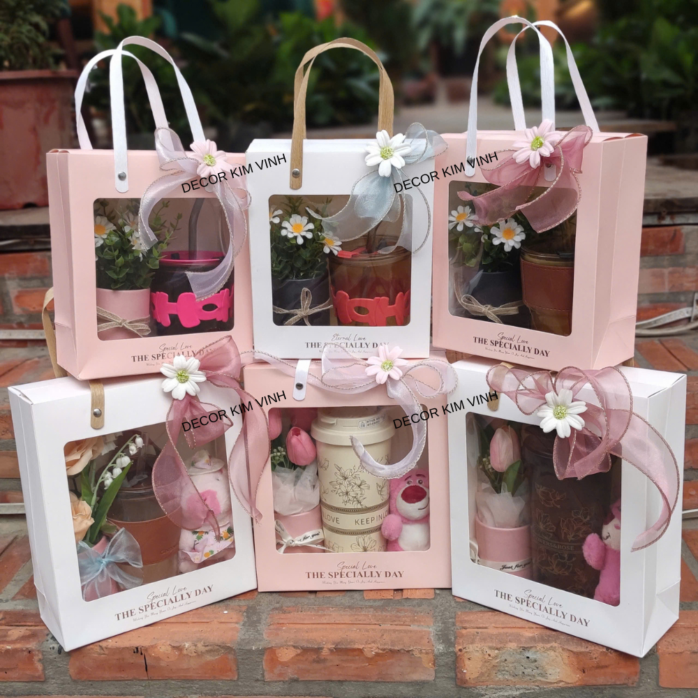Set Túi Quà QUA01 Làm Quà Tặng Valentine, Quà Tặng 8/3, Quà Sinh Nhật, Dịp Lễ