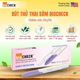 Bút thử thai sớm Biocheck chính xác 100% date 01.2027